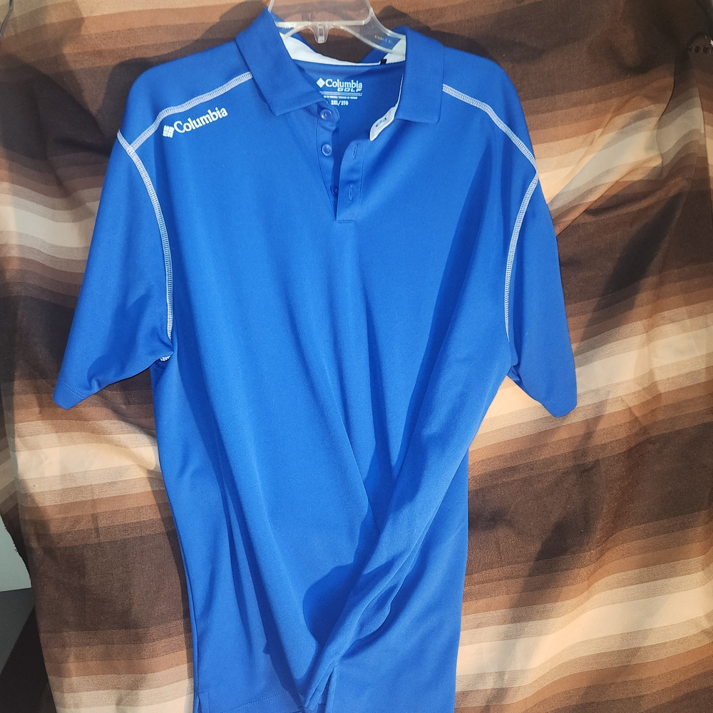 Columbia Blue Performance Polo Shirt